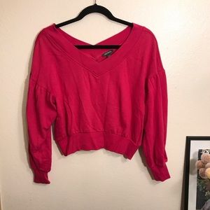 Wild Fable V-neck Balloon Sleeve Sweater